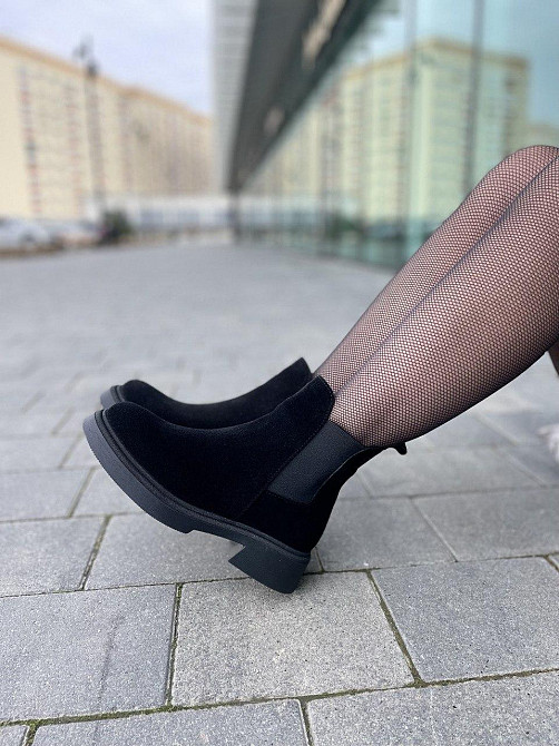 Жіночі черевики GREMMY чорні натуральна замша висота 15см (36-40) (5392) Коломыя - изображение 9