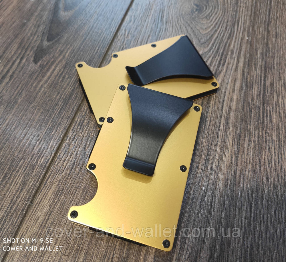 Металевий картхолдер затискач для купюр і карток Київ - фото 7