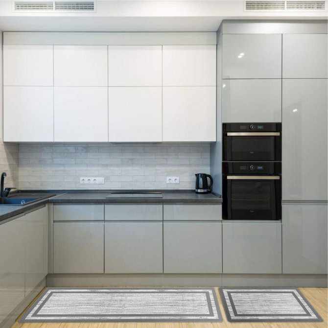 Набор коврики Lovely Svi 2 шт: 44 x74 x1см и 44 x150 x1см Серая окантовка - для кухни, офиса, дома, прихожей Киев - изображение 3