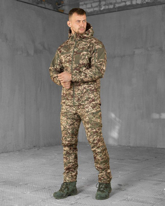 Тактический костюм софтшел  хищник ТР6452 Одесса - изображение 2