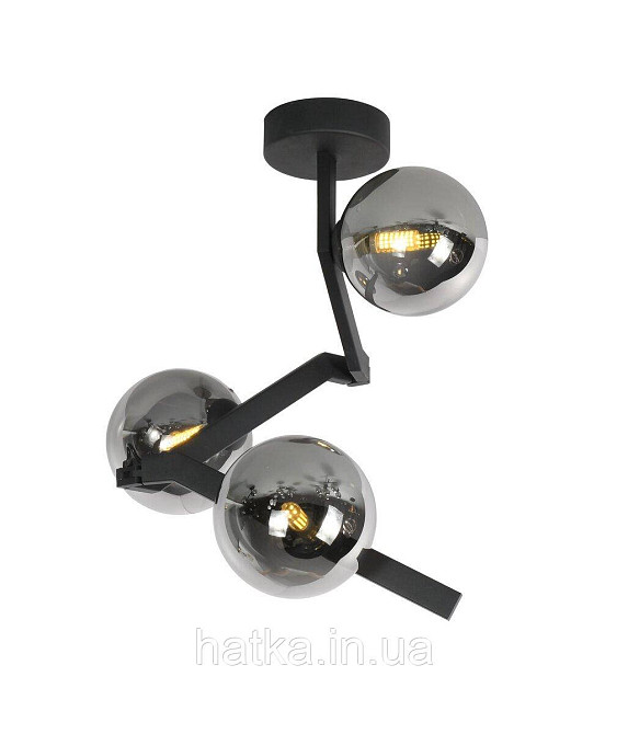 Люстра стельова регульована VALESO BX84020-3 BK чорна Київ - фото 1