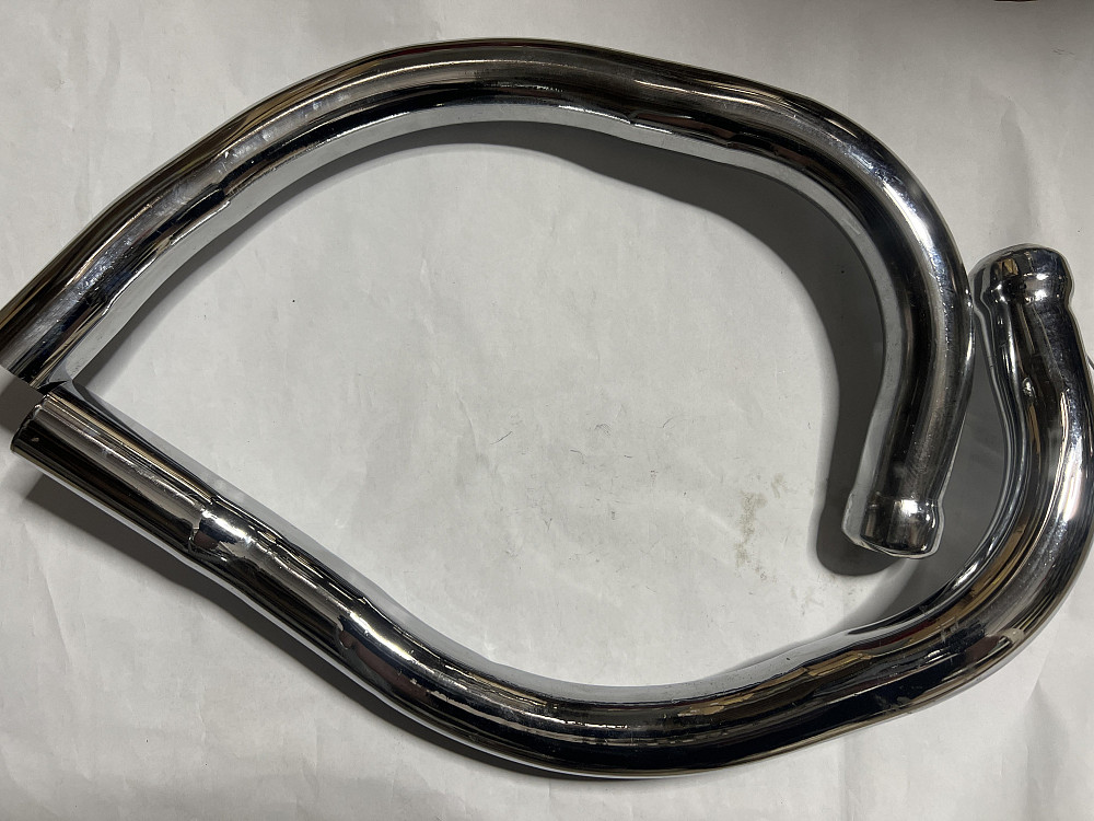 Коліно глушника (пара) (хром) ЯВА 638 ЛЮКС JING (mod A) Киев - изображение 1