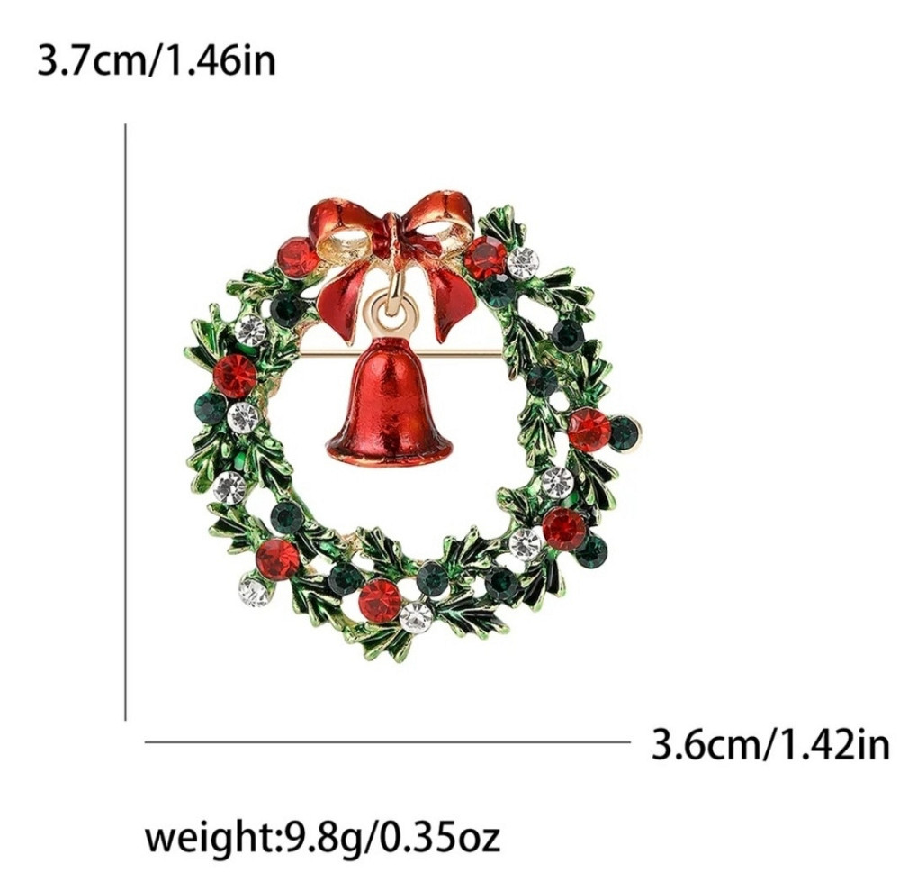 Брошка "Різдвяний вінок" Сміла - фото 2