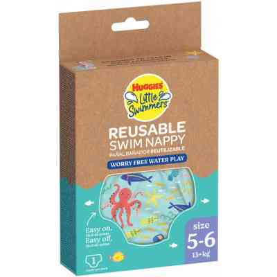 Підгузки Huggies Little Swimmers Розмір 5-6 багаторазові для плавання 1 шт (5029053583068) Вінниця