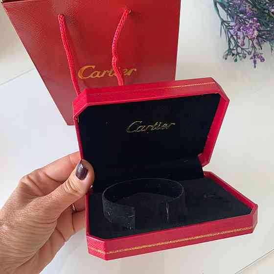 Паковання преміум Cartier Коробочка, всередині замша, пакет Одеса