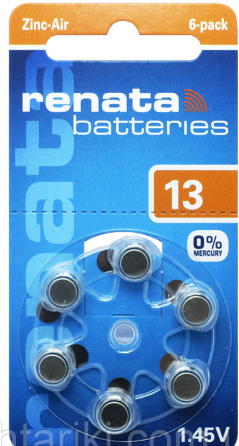 Батарейки-таблетки Renata ZA 13 / 1.45V / 6 шт. на блістері Дніпро