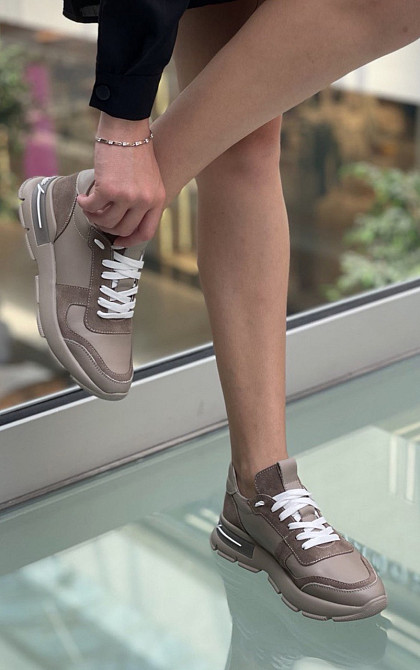 EMELI Кросівки жіночі EMELI 821/50 капучіно (весна-осінь, шкіра+замша натуральна) (5007) лише 3 Коломия - фото 2