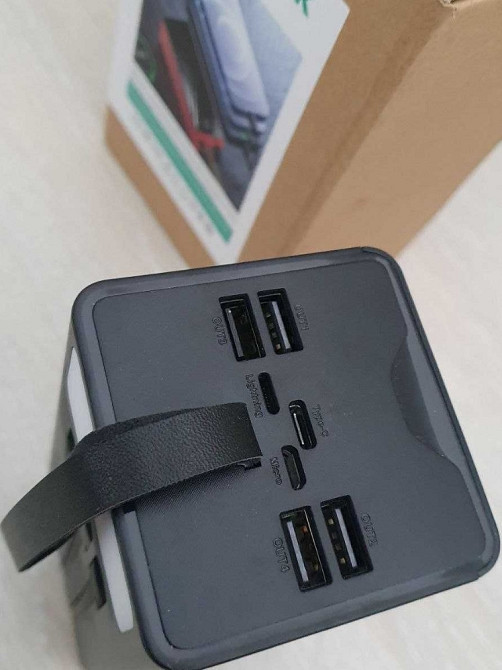 Мощный павербанк 50000mAh с кабелями и  фонариком. Быстрая зарядка. Киев - изображение 8