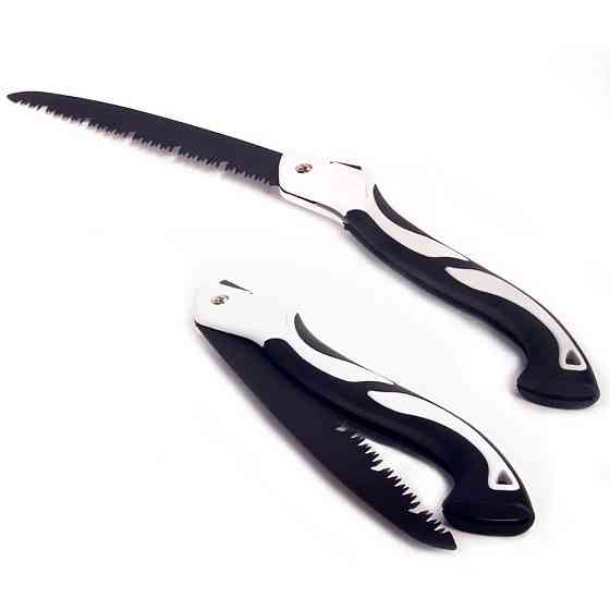 Складная пила садовая с ручкой 53см / Ручная пилка для сада / Туристическая пила по дереву / Ножовка садовая Киев