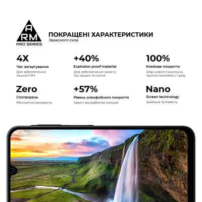 Скло захисне Armorstandart Pro Samsung A16 4G (A165) Black (ARM80171) Вінниця