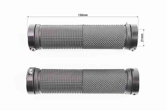 Ручки керма 130мм з затискачем Lock-On з двох сторін, чорні FL-426 Киев