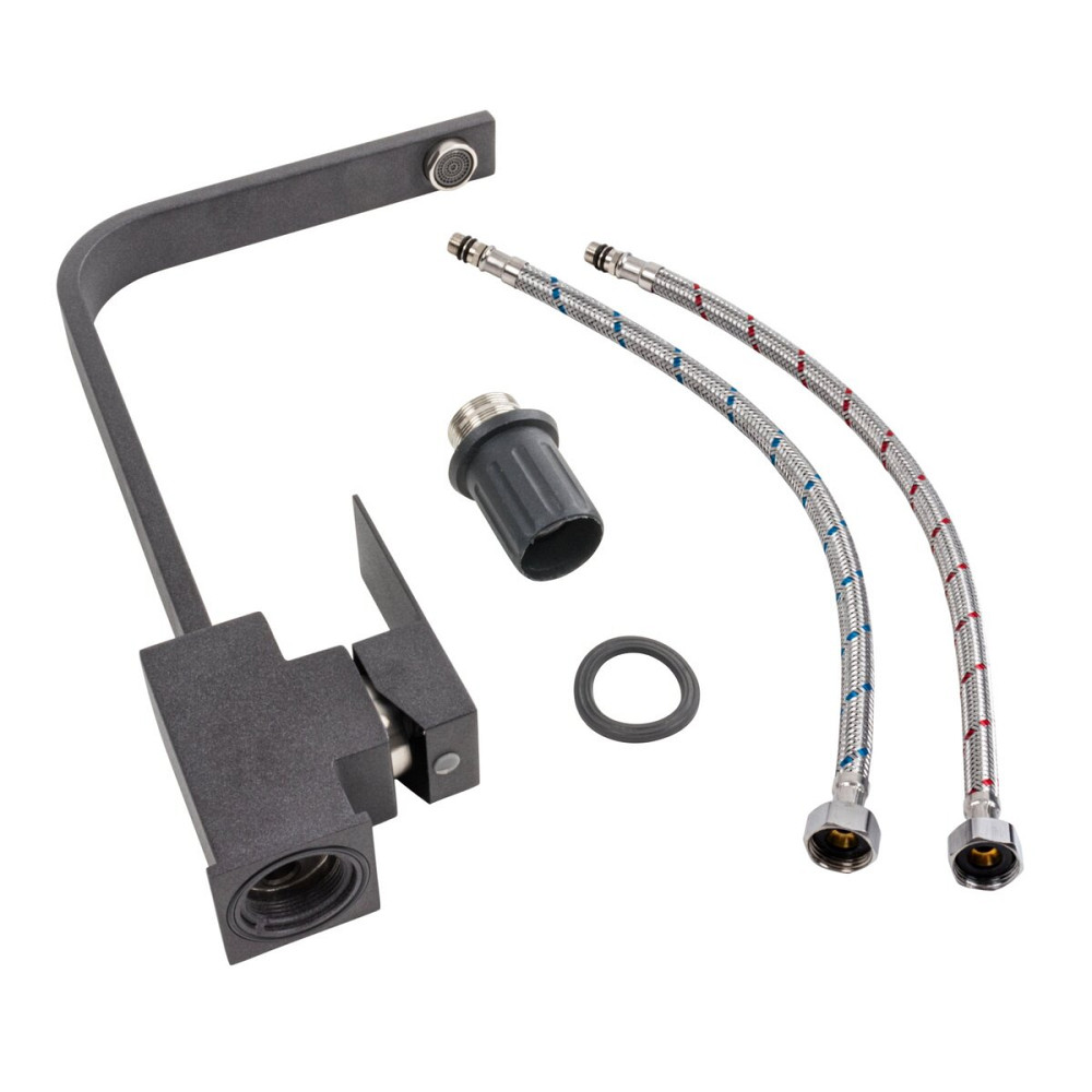 Змішувач кухонний Platinum 179 NES (3007) Карбон Коломия - фото 2