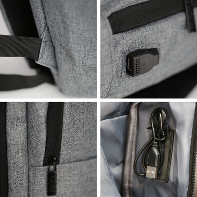 Рюкзак туристичний NikiBo Sleek 15л сірий (30010805-07) Вінниця - фото 4