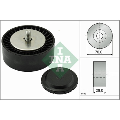 Ролик натягувача ременя INA 532 0553 10 Вінниця - фото 1
