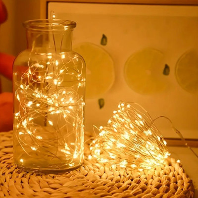 Гирлянда ColorWay Струна LED 100 10 м теплый цвет 3 AA Battery (CW-G-100L10NB) Винница - изображение 7