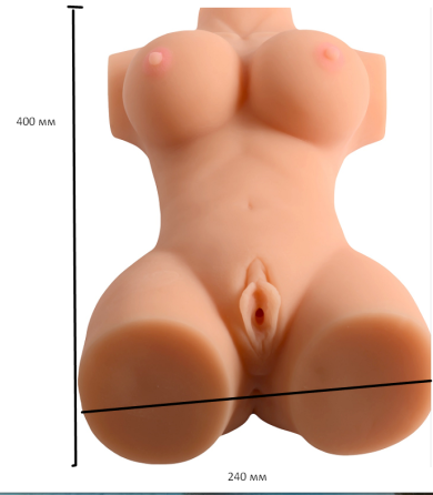Мастурбатор-торс Busty Lady Solid Silicone Sexy Doll вагіна-анус без вібрації тілесний Sex Aura Київ