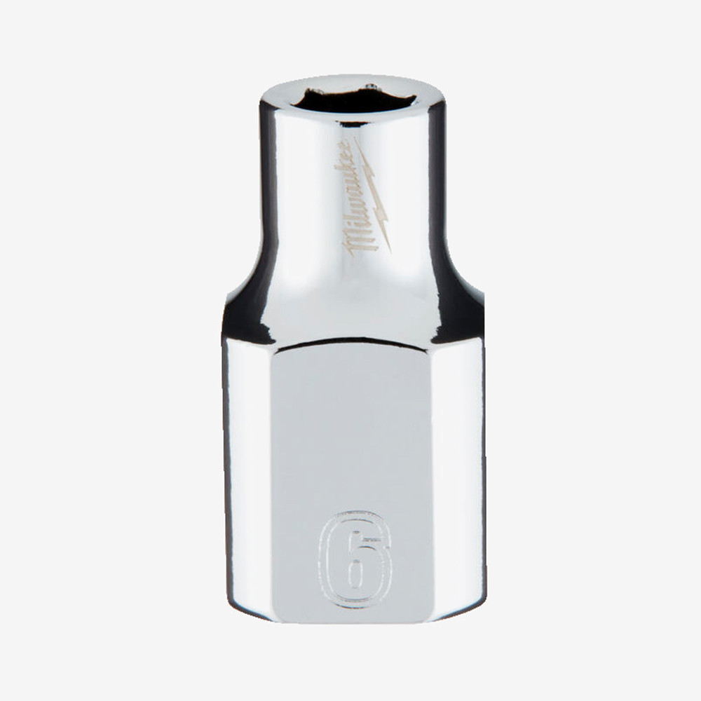 Головка хромированная метрическая 3/8'' MILWAUKEE, 6мм Одесса - изображение 1