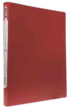 Швидкозшивач пластиковий A4 "4Office" 4-213-01 +кишеня 500мкн, черв.,PP, шт Київ