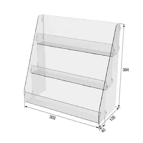 Товарна горка EKOSTAR на 3 полки 303х135х304 Київ