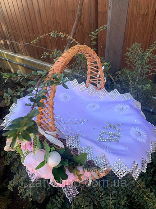 Корзина плетеная на Паску с украшением Киев - изображение 4