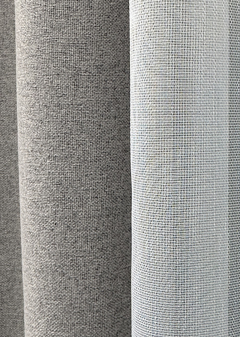 Комплект штор VR-Textil 100% блэкаут ASHEN NIGHT 200х270 2шт и Тюль 600х270 1848ш-1153т кофейно-серый с белым 71-085/7 Киев - изображение 6