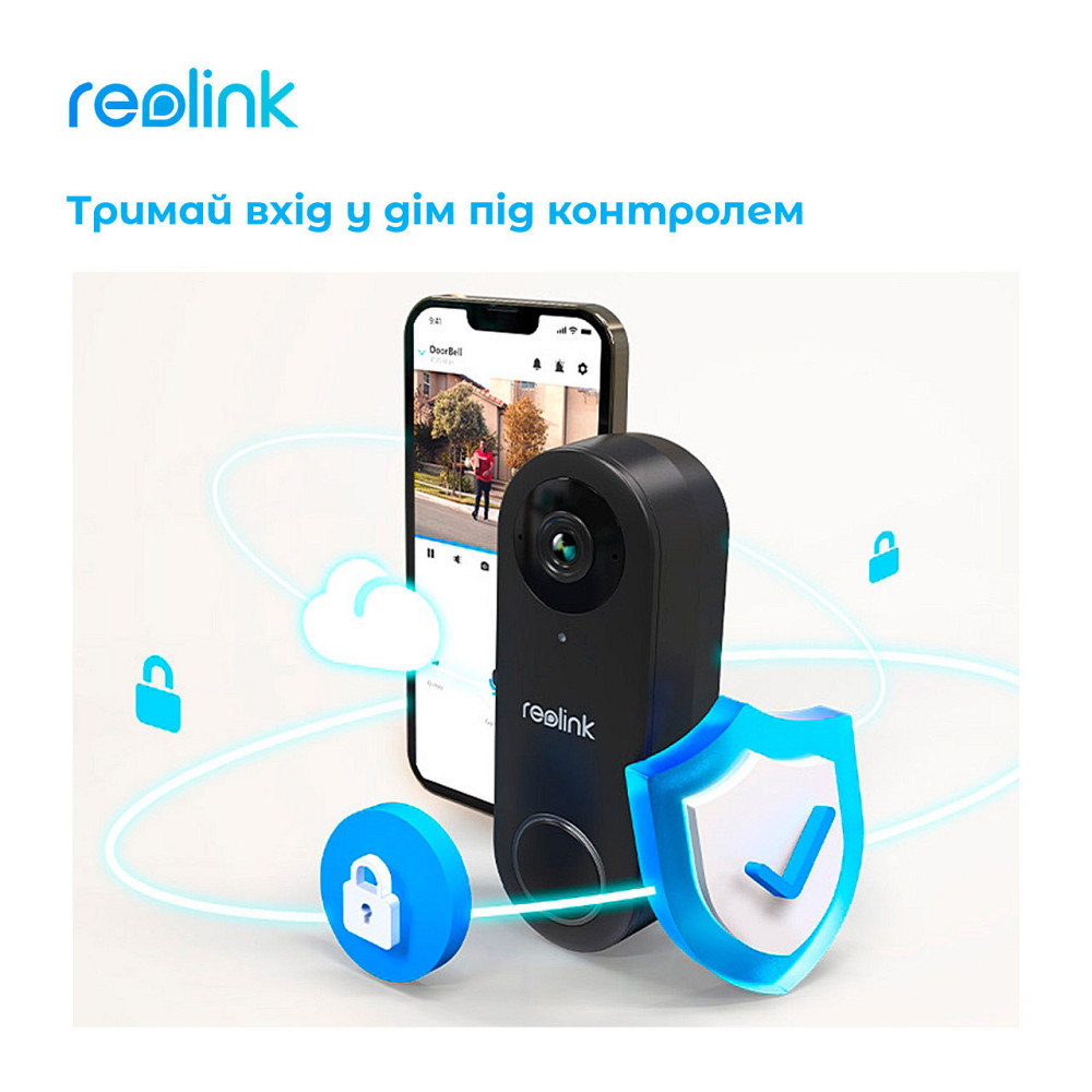 Відеодзвінок Reolink D340W (Video Doorbell Wi-Fi) ( Чорний ) Харків - фото 13