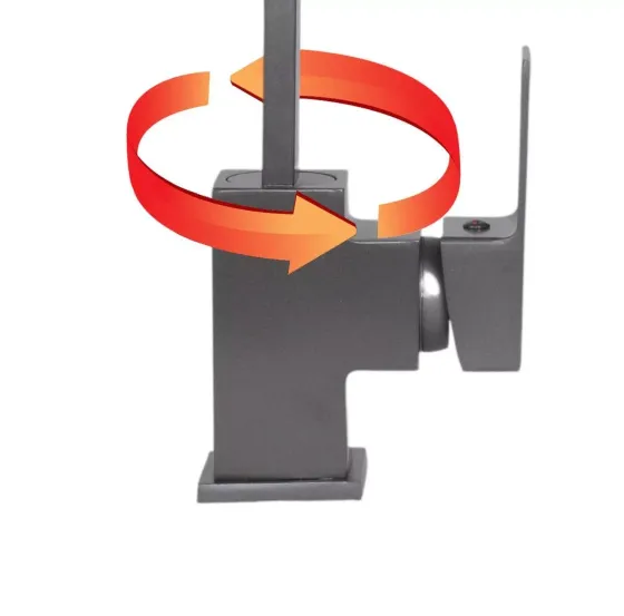 Смеситель для кухни WEZER PRO4-02-GUNGREY графит Киев