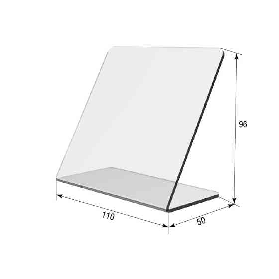 Акриловая подставка EKOSTAR  под QR код 110х110мм Киев