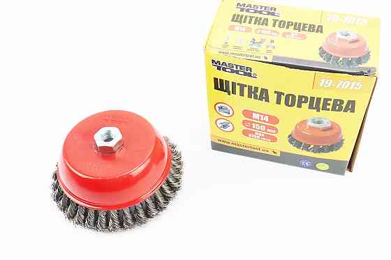 Щітка торцева М14 D-150мм з плетеного дроту 19-7015 Київ