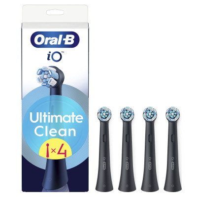 Насадка для зубной щетки Oral-B iO Ultimate Clean Black 4ct (8700216199483) Винница - изображение 1