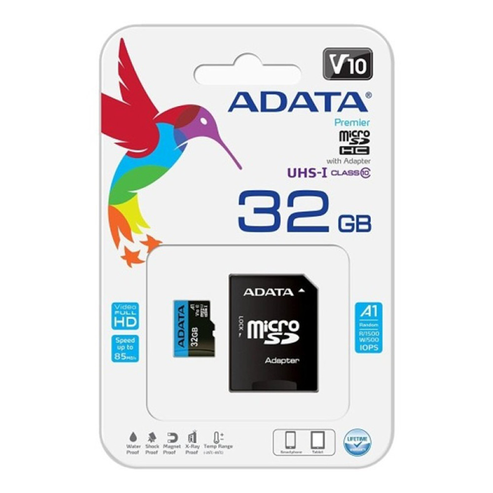 Карта пам'яті MicroSDHC A-DATA Premier 32Gb Class 10 A1 AUSDH32GUICL10A1-RA1 Одеса - фото 2