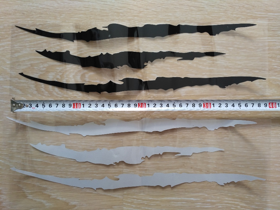 Наклейка на авто в виде Царапины Когтем Черная, Бе Киев - изображение 6