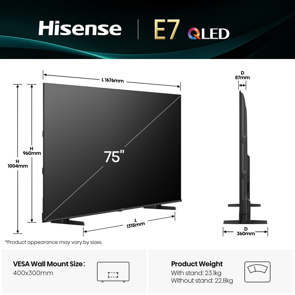 LED-телевізор Hisense 75E7Q (7134228) Київ - фото 5