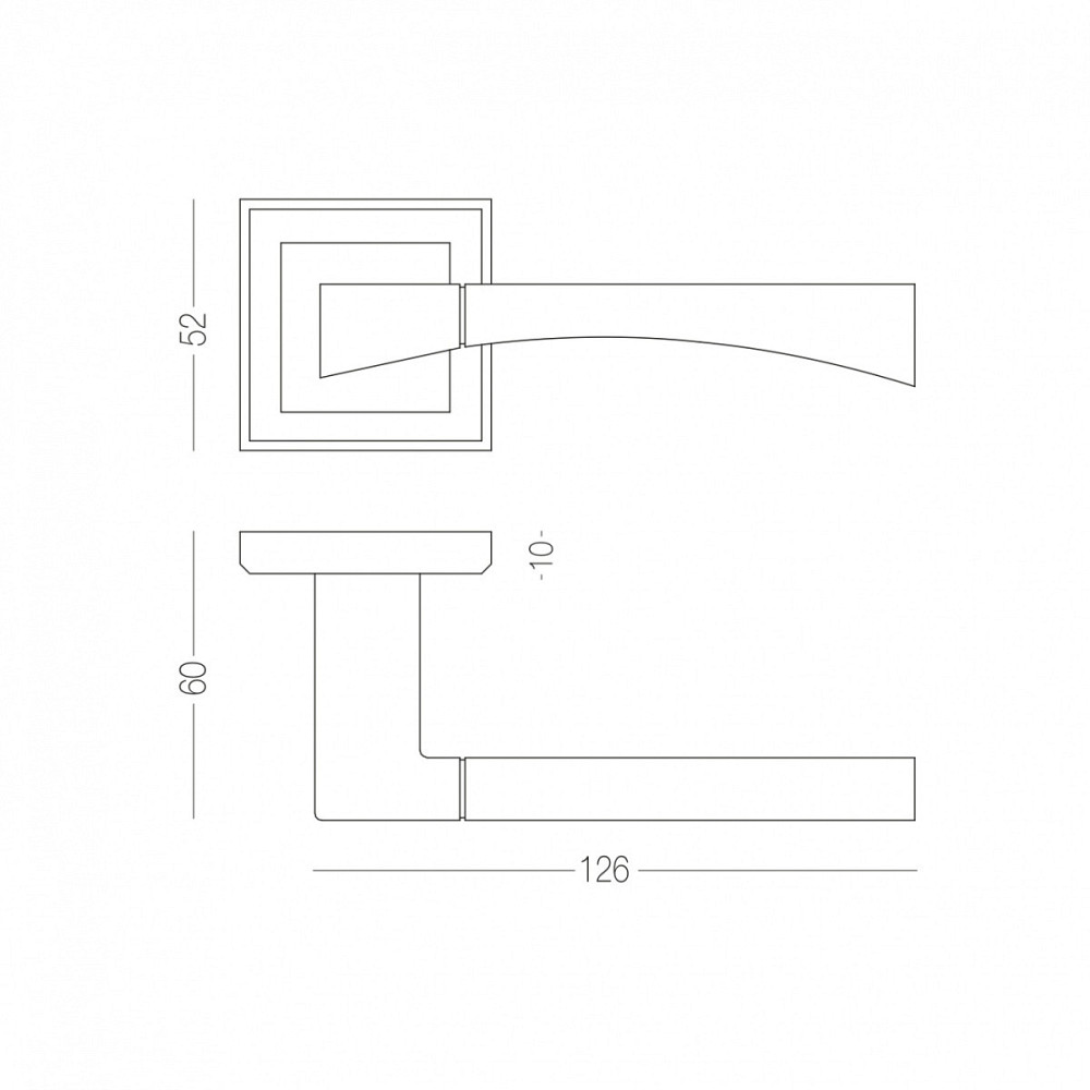 РУЧКА ДЛЯ ДВЕРЕЙ НА РОЗЕТЦІ TIA Київ - фото 3