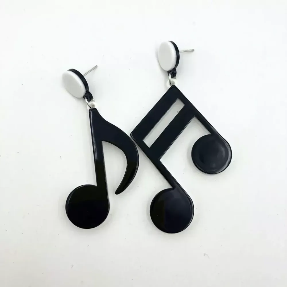 Серьги женские оригинальные Ноты Киев - изображение 1