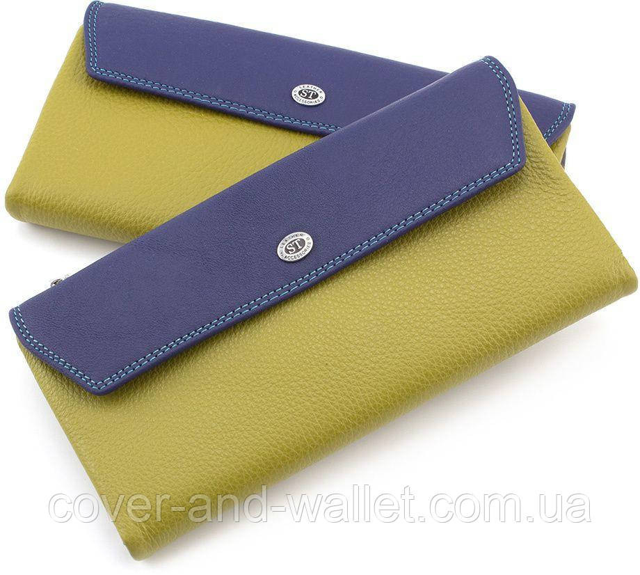 Стильный женский кожаный кошелек купюрник желтого цвета SB 42 Киев - изображение 10