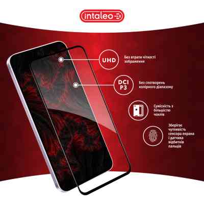 Стекло защитное Intaleo Full Glue Samsung A36 Black (1283126608124) Винница