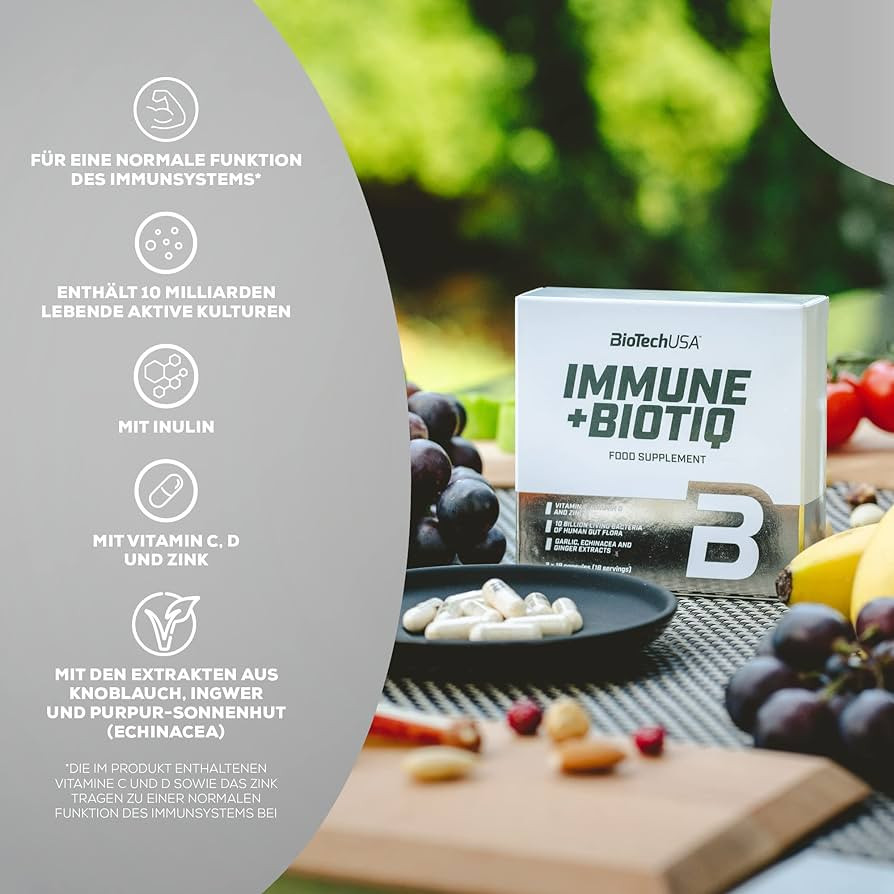 Комплекс вітамінів і мінералів Biotech Immune + Biotiq 18 + 18 caps Луцьк - фото 2