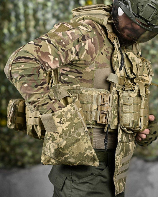 Якісна плитоноска мультикам Single sword STATIX піксель ТР6298 Одеса - фото 8