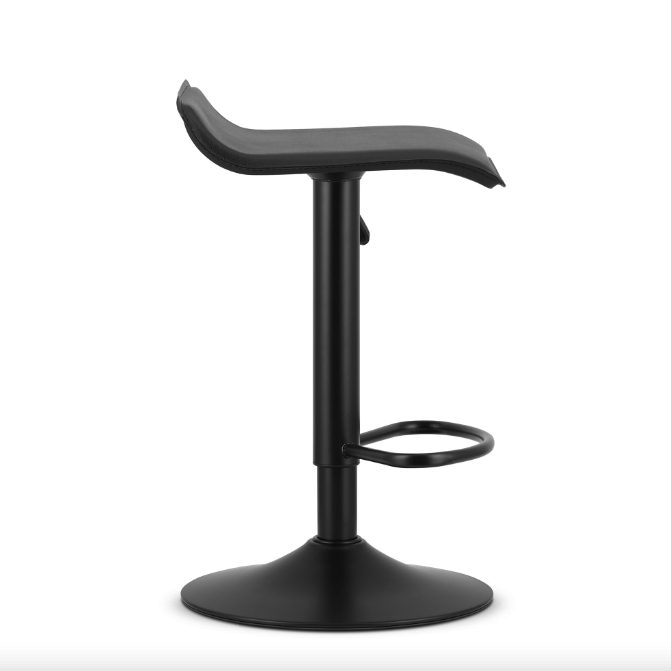 Барний стілець Leobert Fort екошкіра чорна основа Київ - фото 6