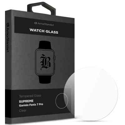 Скло захисне Armorstandart Supreme Black Icon Garmin Fenix 7 Pro Clear (ARM84718) Вінниця