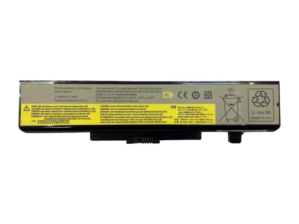 Аккумулятор для ноутбука Lenovo L11M6Y01 Ideapad Y480 11.1V Black 5200mAh OEM Вінниця - фото 1