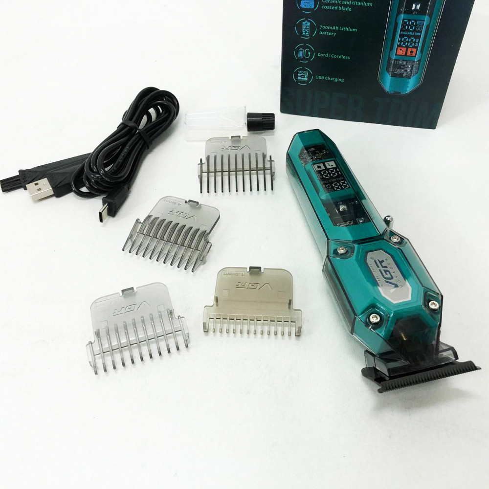 Машинка для стрижки волосся хороша VGR V-900, Універсальний тример для стрижки та гоління BT-56 Львів - фото 5