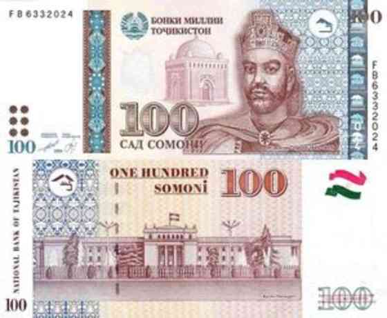 Таджикистан / Tajikistan 100 Somoni 2017 Pick 27b UNC Полтава