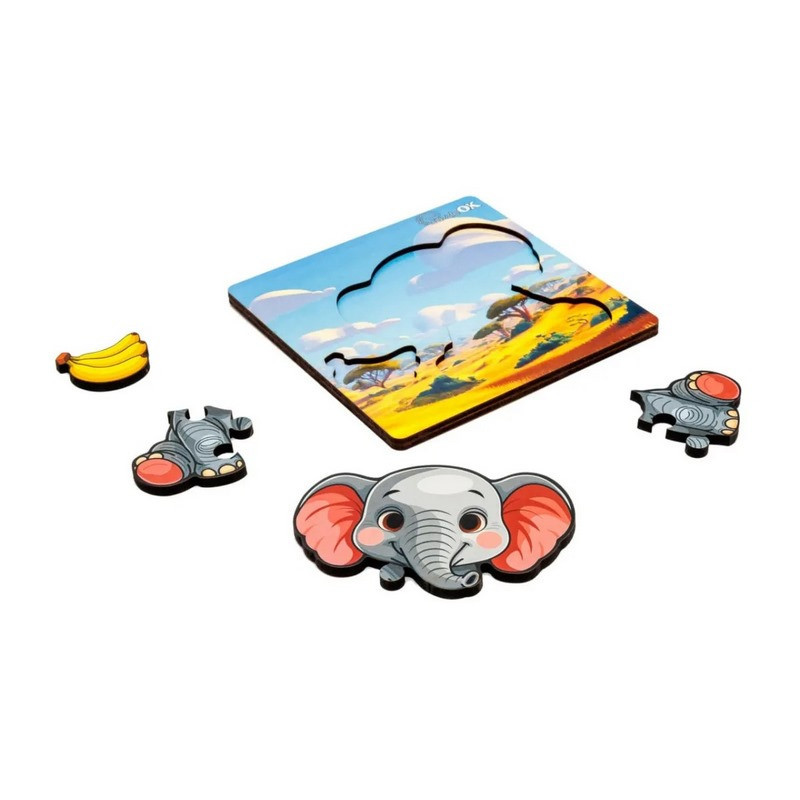 Деревянный пазл-вкладыш 