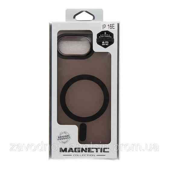 Iphone 16e Матовий чохол Магніт TPU+PC (чорний) Одеса