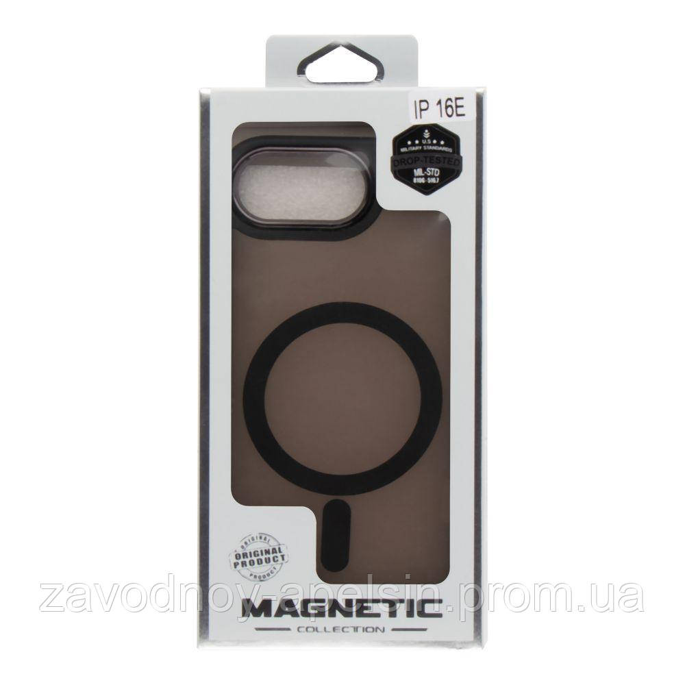 Iphone 16e Матовий чохол Магніт TPU+PC (чорний) Одеса - фото 2