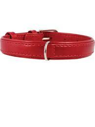 Нашийник 2482 20мм "Люкс" 1-сторонній червоний Вінниця - фото 1