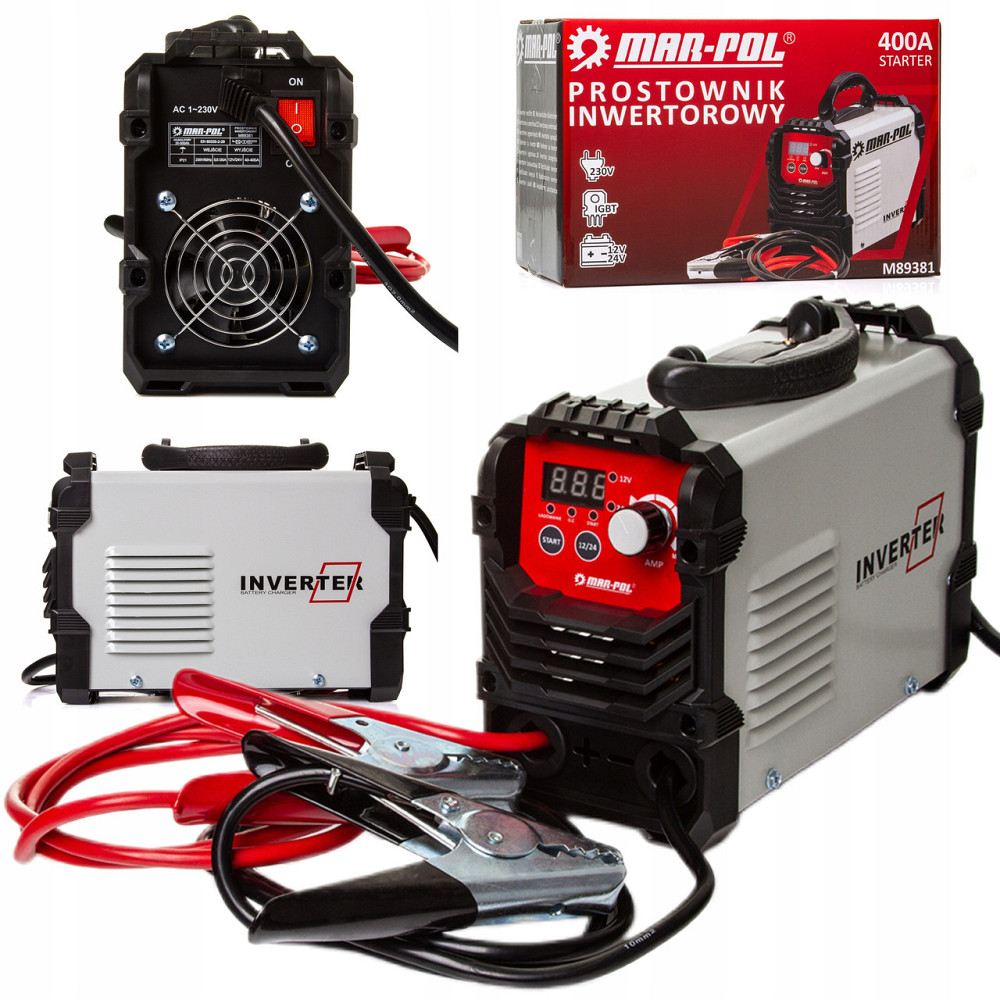 Пуско-зарядний пристрій з функцією зарядки та запуску двигуна 12/24 В Mar-Pol (M89381) Нововолинськ - фото 1