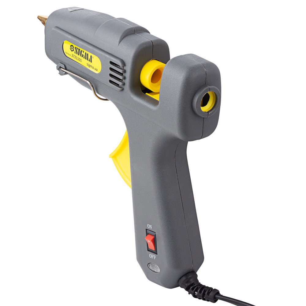 Sigma Пистолет термоклеевой с выключателем Ø11.2мм 100(150)Вт SIGMA (2721101) Коломия - фото 2
